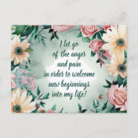 Positive Affirmation Letting Go Of Pain And Anger