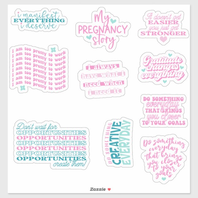 positive affirmation mirror  pack set of  (Sheet)