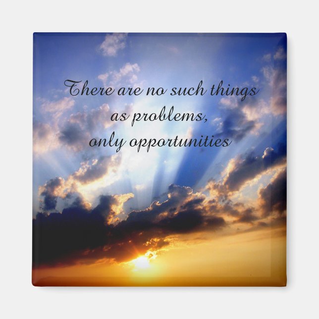Positive Affirmation motivation about challenges Magnet (Front)