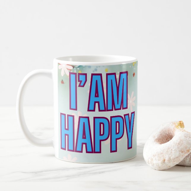  Positive Affirmation Mug for Daily Joy  (With Donut)