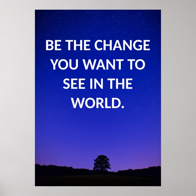 Positive Affirmation Quote Poster (Front)