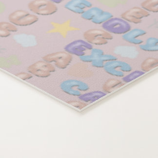 Positive Affirmations A-Z Pink Yoga Mat