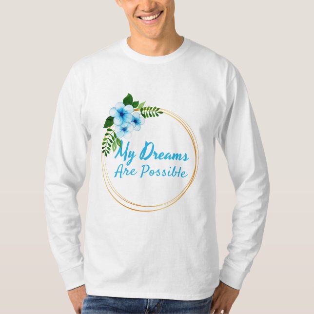 positive affirmations for life acceptance T-Shirt (Front)
