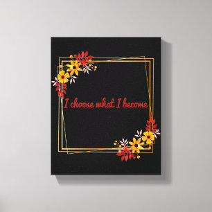 positive affirmations for motivation canvas print