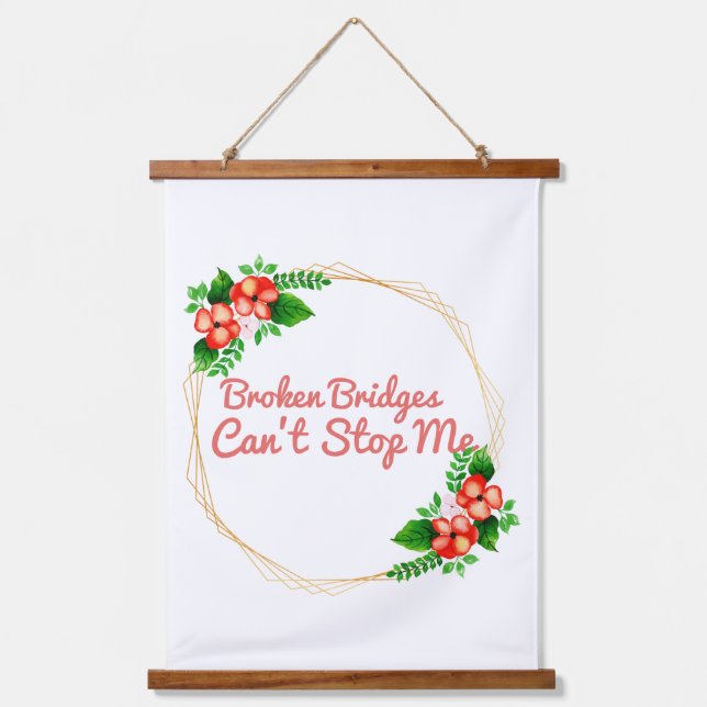 positive affirmations for success and self care  hanging tapestry (Front)