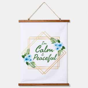 positive affirmations for the day hanging tapestry