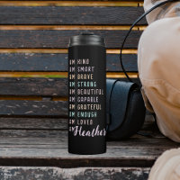 Positive Affirmations For Women Personalised Black
