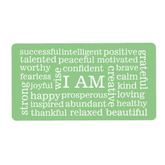 Positive Affirmations I AM words for Success