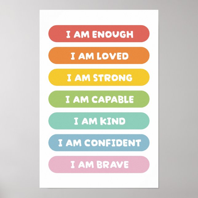 Positive Affirmations Poster (Front)