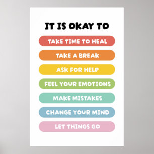 Positive Affirmations Poster