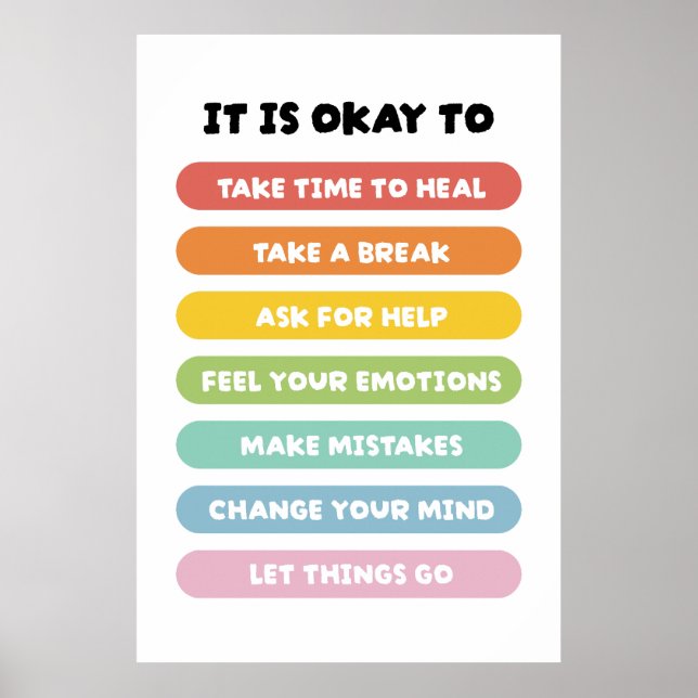 Positive Affirmations Poster (Front)