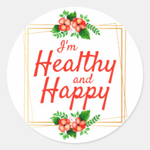 positive affirmations quotes for work and life classic round sticker