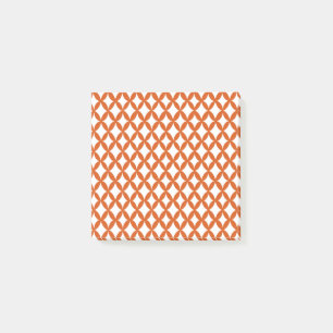 Positive and Negative Space Burnt Orange Post-it Notes