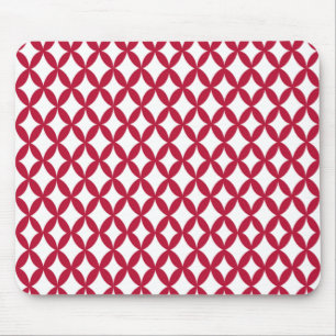 Positive and Negative Space Cranberry  Mouse Pad