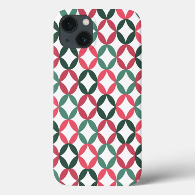Positive and Negative Space - Teal and Pink Case-Mate iPhone Case (Back)