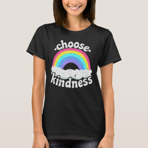 Positive Anti Bullying Rainbow Peace Hippie Choose T-Shirt