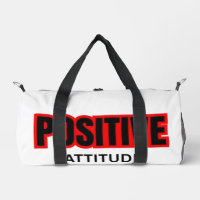 Positive Attitude Motivational Typography T-Shirt