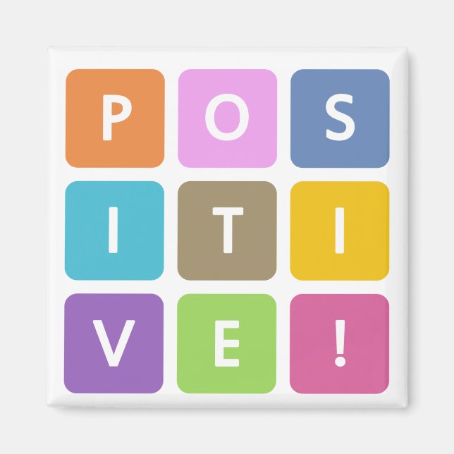 Positive Cubes Collection Magnet (Front)