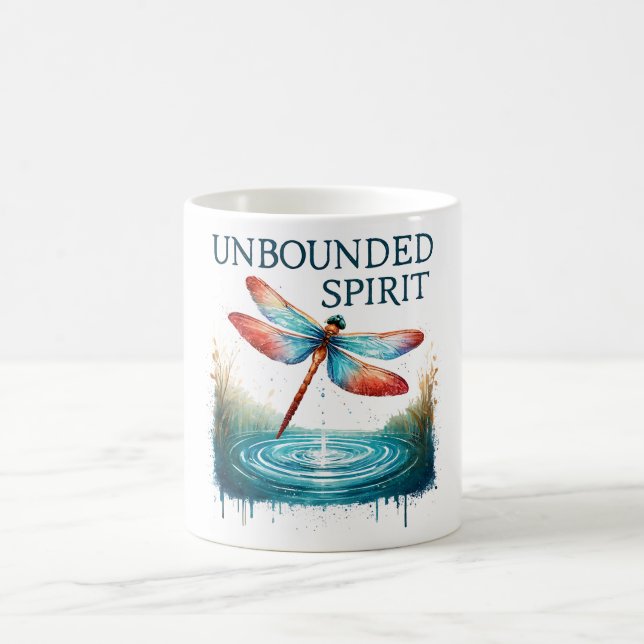 Positive Dragonfly Affirmation Coffee Mug (Center)