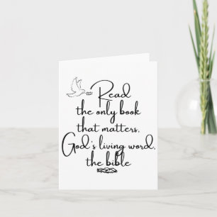 Positive Encouragement To Read The Bible - The Onl Card