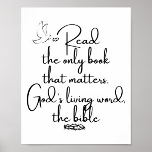 Positive Encouragement To Read The Bible - The Onl Poster