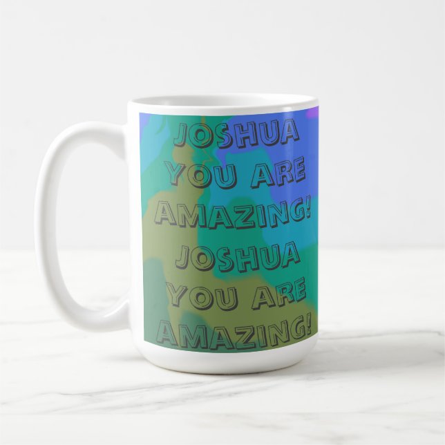 Positive Encouraging Arty Vibe Colourful  Coffee Mug (Left)
