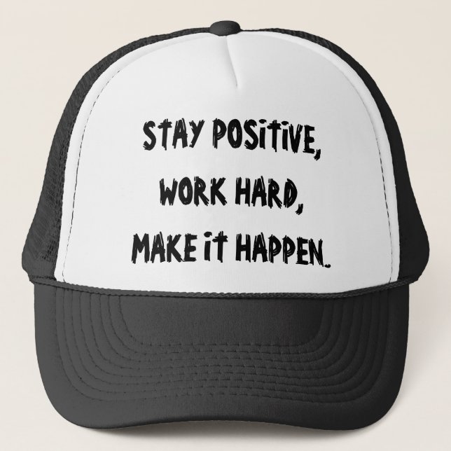POSITIVE ENCOURAGMENT  TRUCKER HAT (Front)