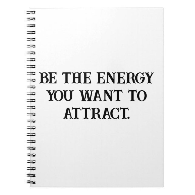 Positive Energy Attraction Notebook (Front)