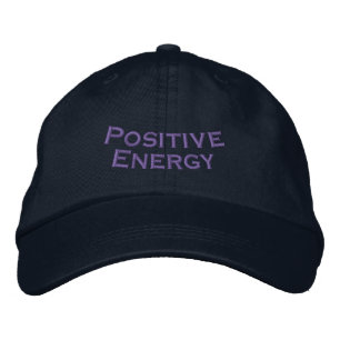 Positive Energy Personalised Navy Motivational-Hat Embroidered Hat
