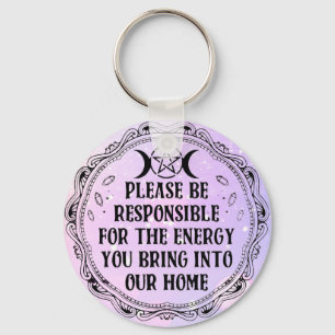 Positive Energy Reminder Keychain