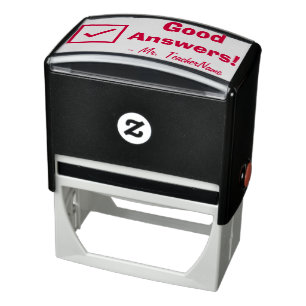 Positive "Good Answers!" Feedback Rubber Stamp