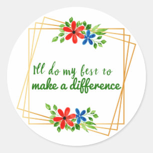 positive good vibes quotes for life acceptance classic round sticker