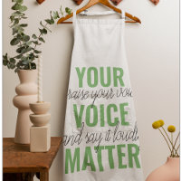 Positive Green Your Voice Matter Motivation Quote 