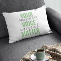 Positive Green Your Voice Matter Motivation Quote