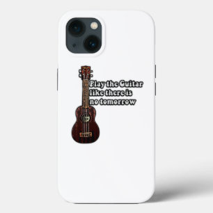 positive guitar quote for guitar lovers iPhone 13 case