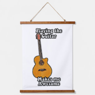 positive guitar quote for guitar players  hanging tapestry