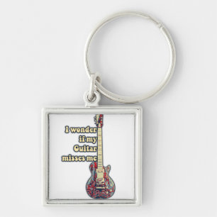 positive guitar sayings for guitarists key ring