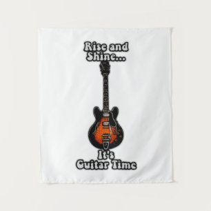positive guitar words for guitar players tapestry