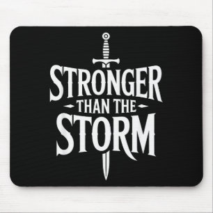 Positive Inspirational Motivation, Stronger Than T Mouse Pad