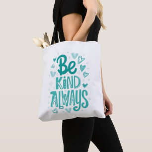 Positive Kindness Matters Typography Tote Bag