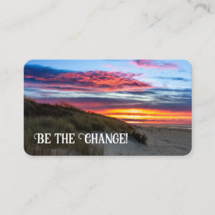 Positive life attitude motivational quote coaching business card