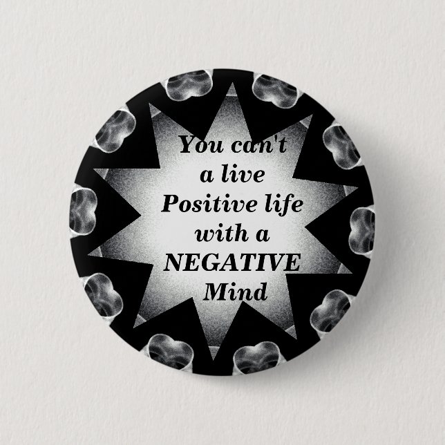 Positive Life_Button 6 Cm Round Badge (Front)