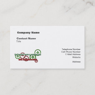 Positive Life Negative Mind Business Card