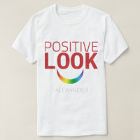 Positive Look Smile Red Rainbow GAY LGBT Ally Name