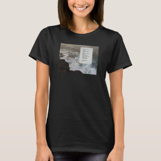 Positive message with natural seascape photo T-Shirt