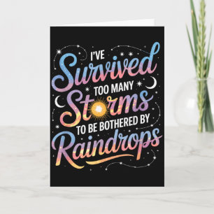 Positive Motivation Inspirational, I’ve Survived M Card