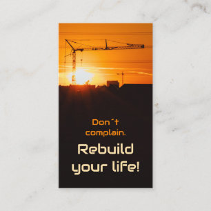 Positive motivational quote for mental health business card
