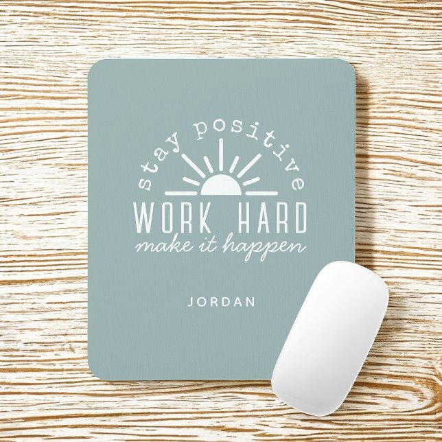 Positive Motivational Quote with Any Name Mouse Pad (Creator Uploaded)