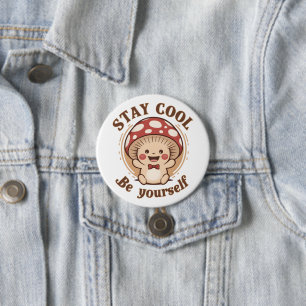 Positive Mushroom 7.5 Cm Round Badge