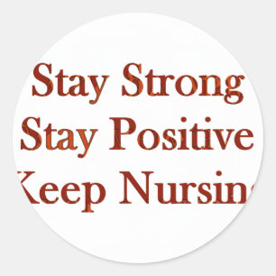 Positive Nurse Classic Round Sticker